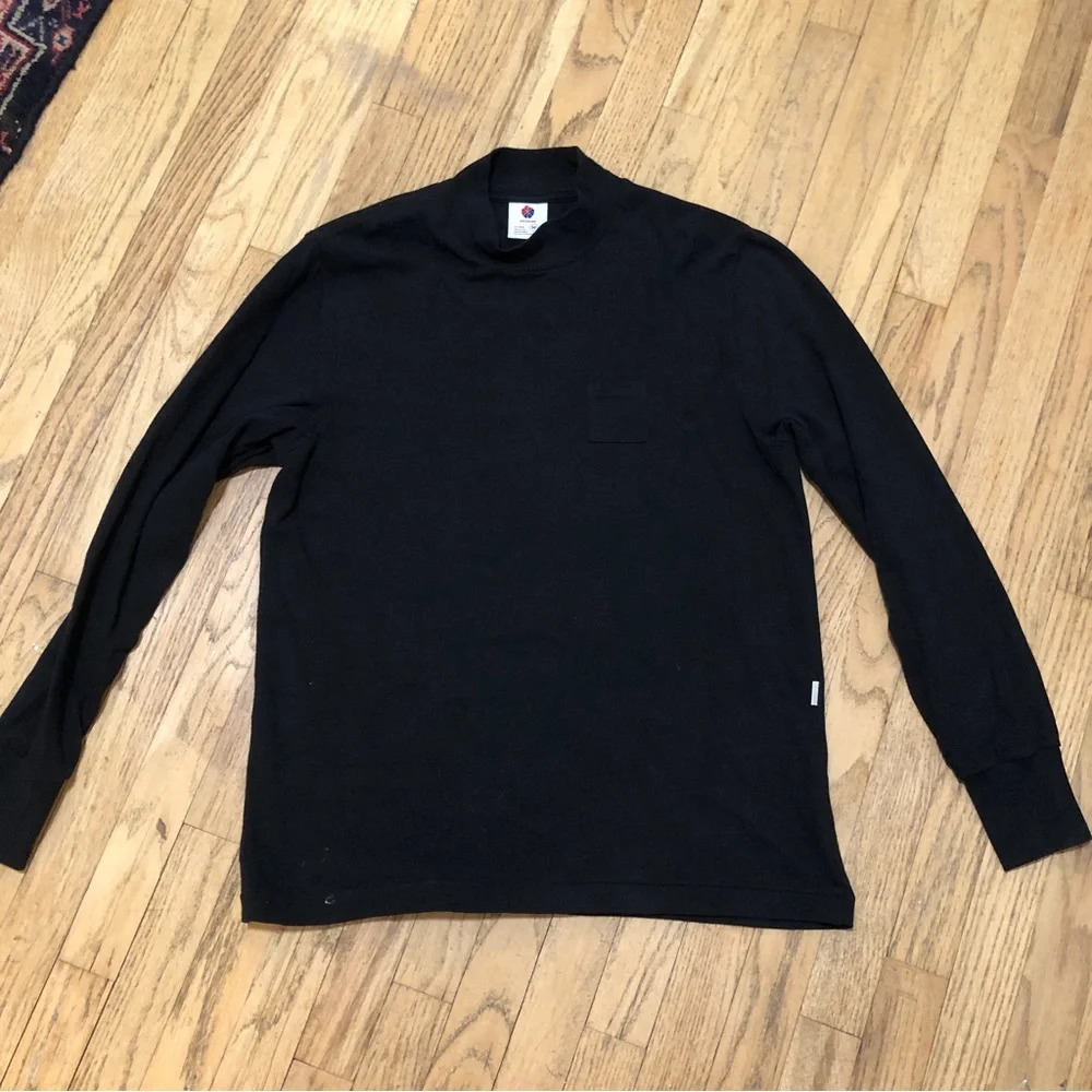 Aimé Leon Dore Black Mock Neck Long Sleeve Sweater Shirt, Size M - Picture 3 of 16